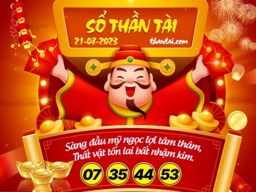 SỔ THẦN TÀI 21/08/2023