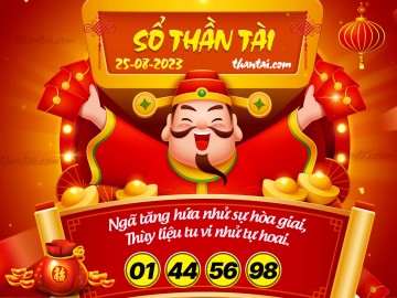 SỔ THẦN TÀI 25/08/2023