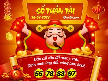 SỔ THẦN TÀI 26/08/2023