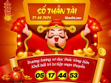 SỔ THẦN TÀI 27/08/2023