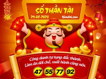 SỔ THẦN TÀI 29/08/2023