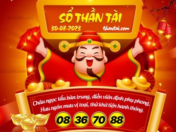 SỔ THẦN TÀI 30/08/2023