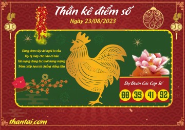 Thần Kê Điểm Số 23/08/2023