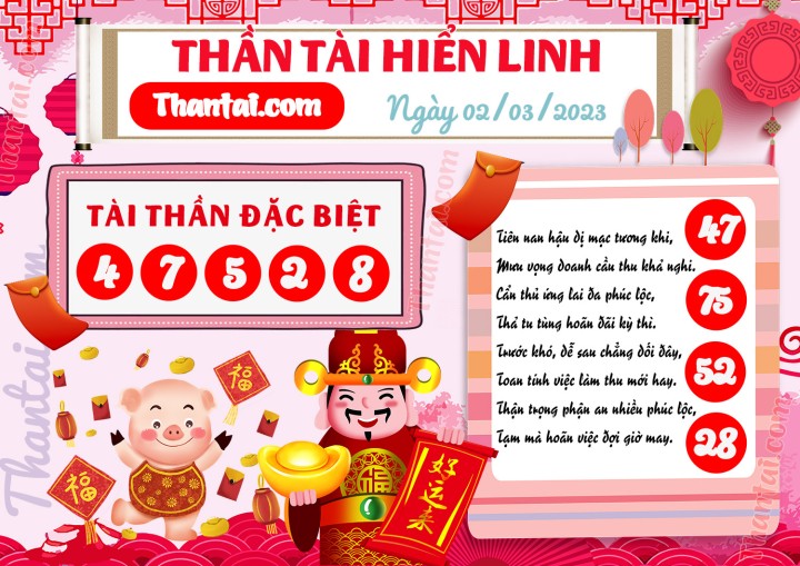 THẦN TÀI HIỂN LINH 15/02/2023