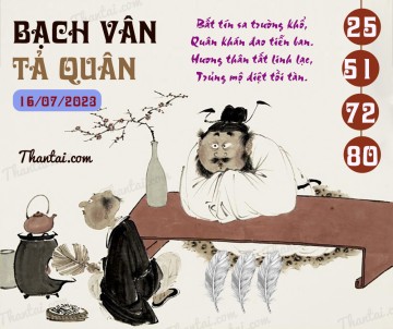 Bạch Vân Tả Quân 16/07/2023