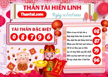 THẦN TÀI HIỂN LINH 15/07/2023