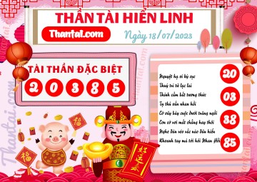 THẦN TÀI HIỂN LINH 18/07/2023