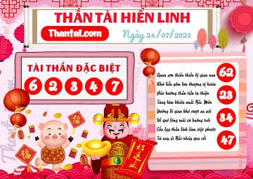 THẦN TÀI HIỂN LINH 24/07/2023