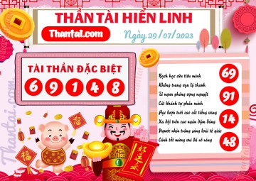 THẦN TÀI HIỂN LINH 29/07/2023