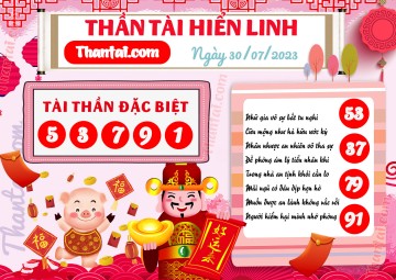 THẦN TÀI HIỂN LINH 30/07/2023