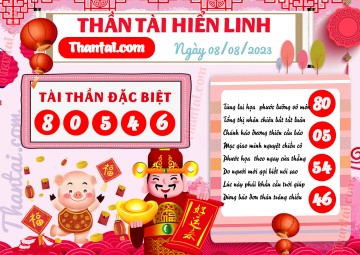 THẦN TÀI HIỂN LINH 08/08/2023