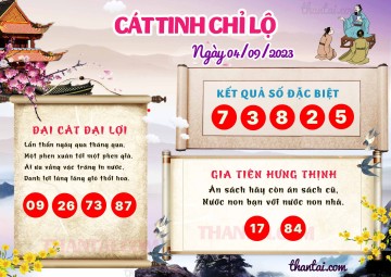 CÁT TINH CHỈ LỘ 04/09/2023