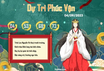 DỰ TRI PHÚC VẬN 04/09/2023