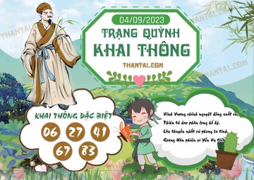 Trạng Quỳnh Khai Thông 04/09/2023