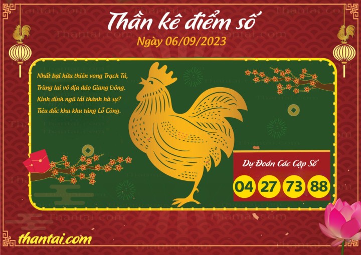 Thần Kê Điểm Số 22/08/2023