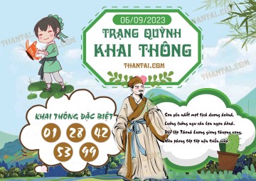 Trạng Quỳnh Khai Thông 06/09/2023