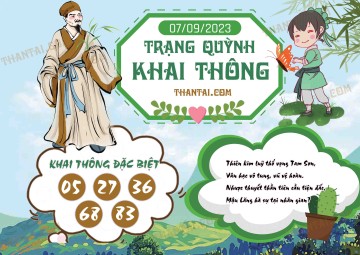 Trạng Quỳnh Khai Thông 07/09/2023