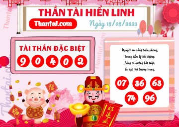 THẦN TÀI HIỂN LINH 18/08/2023