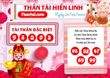 THẦN TÀI HIỂN LINH 20/08/2023