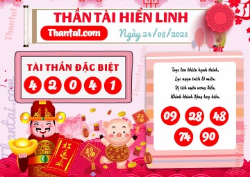 THẦN TÀI HIỂN LINH 24/08/2023