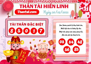 THẦN TÀI HIỂN LINH 26/08/2023