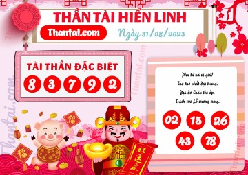 THẦN TÀI HIỂN LINH 31/08/2023