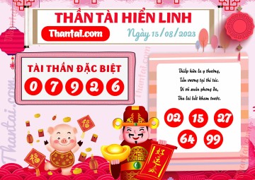 THẦN TÀI HIỂN LINH 15/08/2023