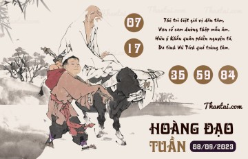 HOÀNG ĐẠO TUẦN 08/09/2023