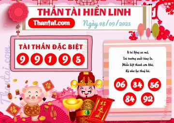 THẦN TÀI HIỂN LINH 08/09/2023