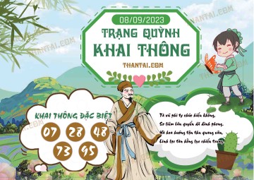 Trạng Quỳnh Khai Thông 08/09/2023