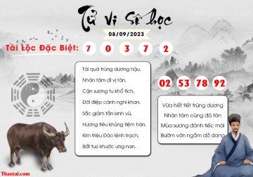 TỬ VI SỐ HỌC 08/09/2023