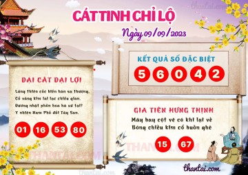 CÁT TINH CHỈ LỘ 09/09/2023