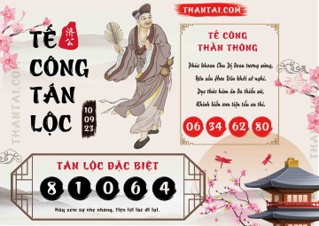 Tế Công Tán Lộc 10/09/2023