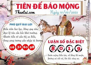 Tiên Đế Báo Mộng 10/09/2023