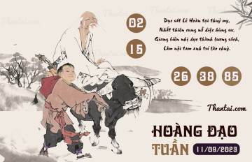 HOÀNG ĐẠO TUẦN 11/09/2023