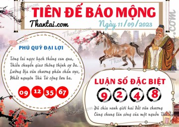 Tiên Đế Báo Mộng 11/09/2023