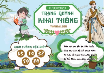 Trạng Quỳnh Khai Thông 11/09/2023