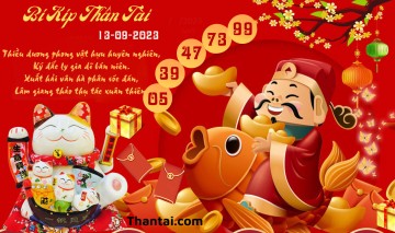 Bí Kíp Thần Tài 13/09/2023