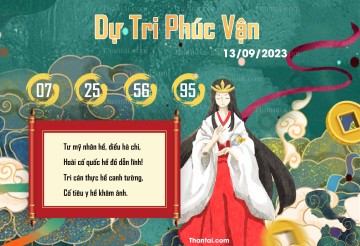 DỰ TRI PHÚC VẬN 13/09/2023