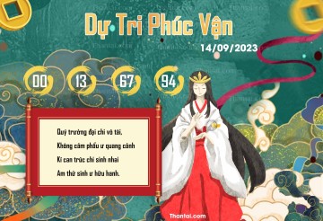 DỰ TRI PHÚC VẬN 14/09/2023