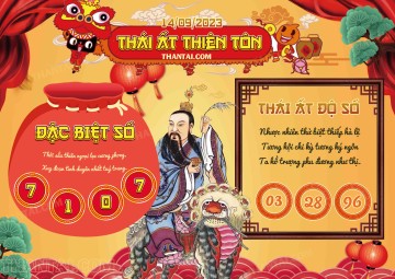 Thái Ất Thiên Tôn 14/09/2023