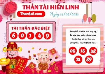 THẦN TÀI HIỂN LINH 14/09/2023