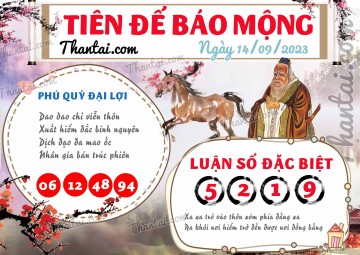 Tiên Đế Báo Mộng 14/09/2023