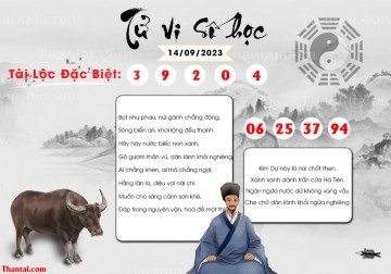 TỬ VI SỐ HỌC 14/09/2023