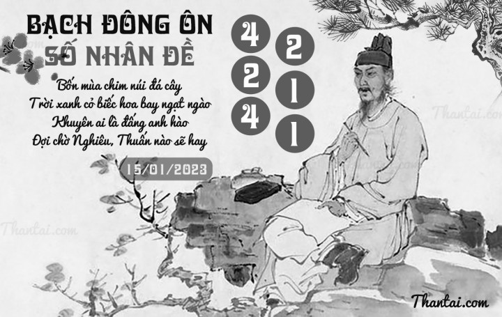 BẠCH ĐÔNG ÔN 01/01/2023