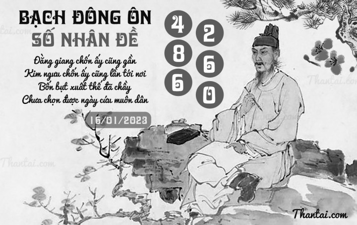 BẠCH ĐÔNG ÔN 01/01/2023