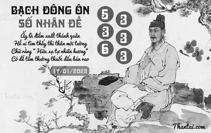BẠCH ĐÔNG ÔN 02/01/2023