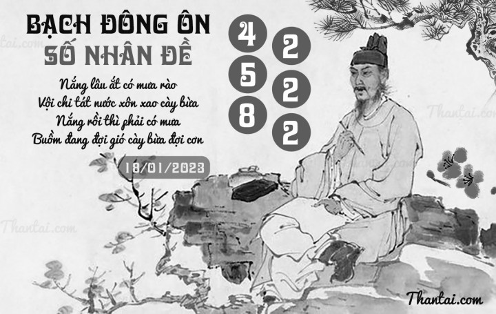 BẠCH ĐÔNG ÔN 03/01/2023