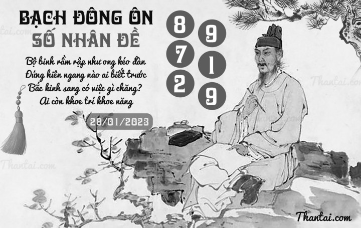 BẠCH ĐÔNG ÔN 13/01/2023