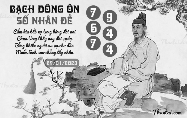 BẠCH ĐÔNG ÔN 14/01/2023